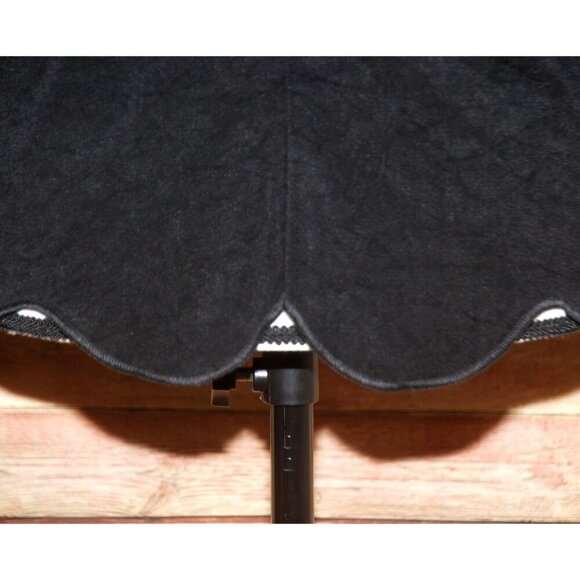 Staley Gretzinger Sz M Black Art-to-Wear Circle Patch Top Shirt Long Sleeve NWOT - Picture 7 of 12